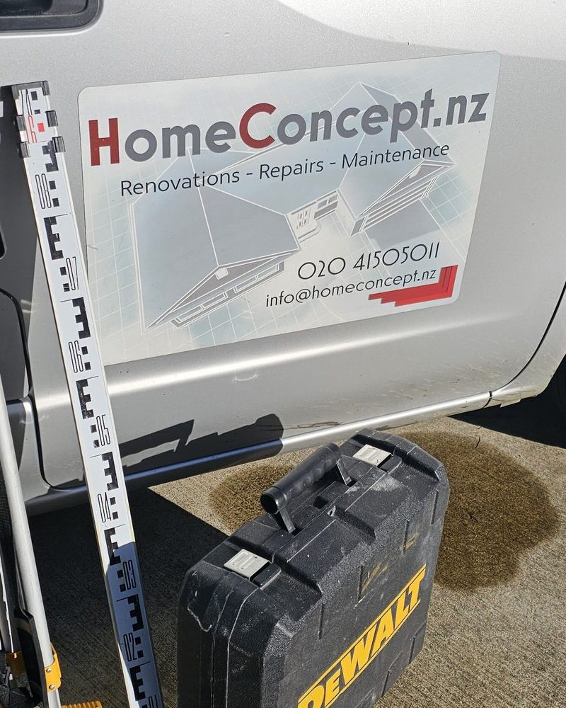 The Home Concept van on site in Kerikeri