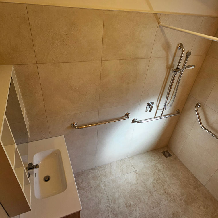 Finished bathroom with new sanitary ware
