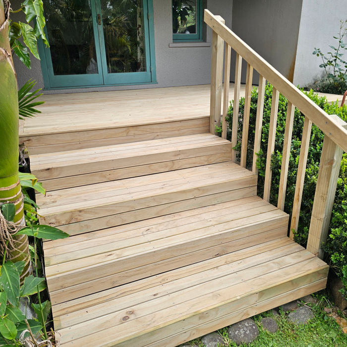 Replace deck stairs