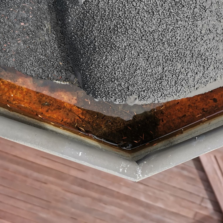Rusted gutters