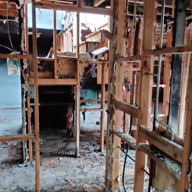 Fire damage rebuild